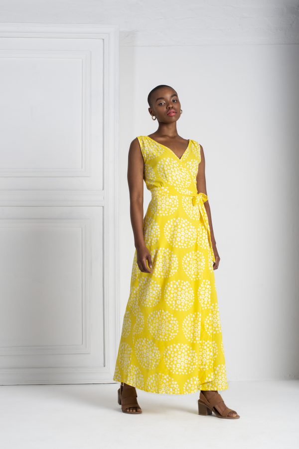 Ella Wrap Dress & Top PDF Sewing Pattern — Maxi, Knee Length & Top | Sizes XXS–XXL