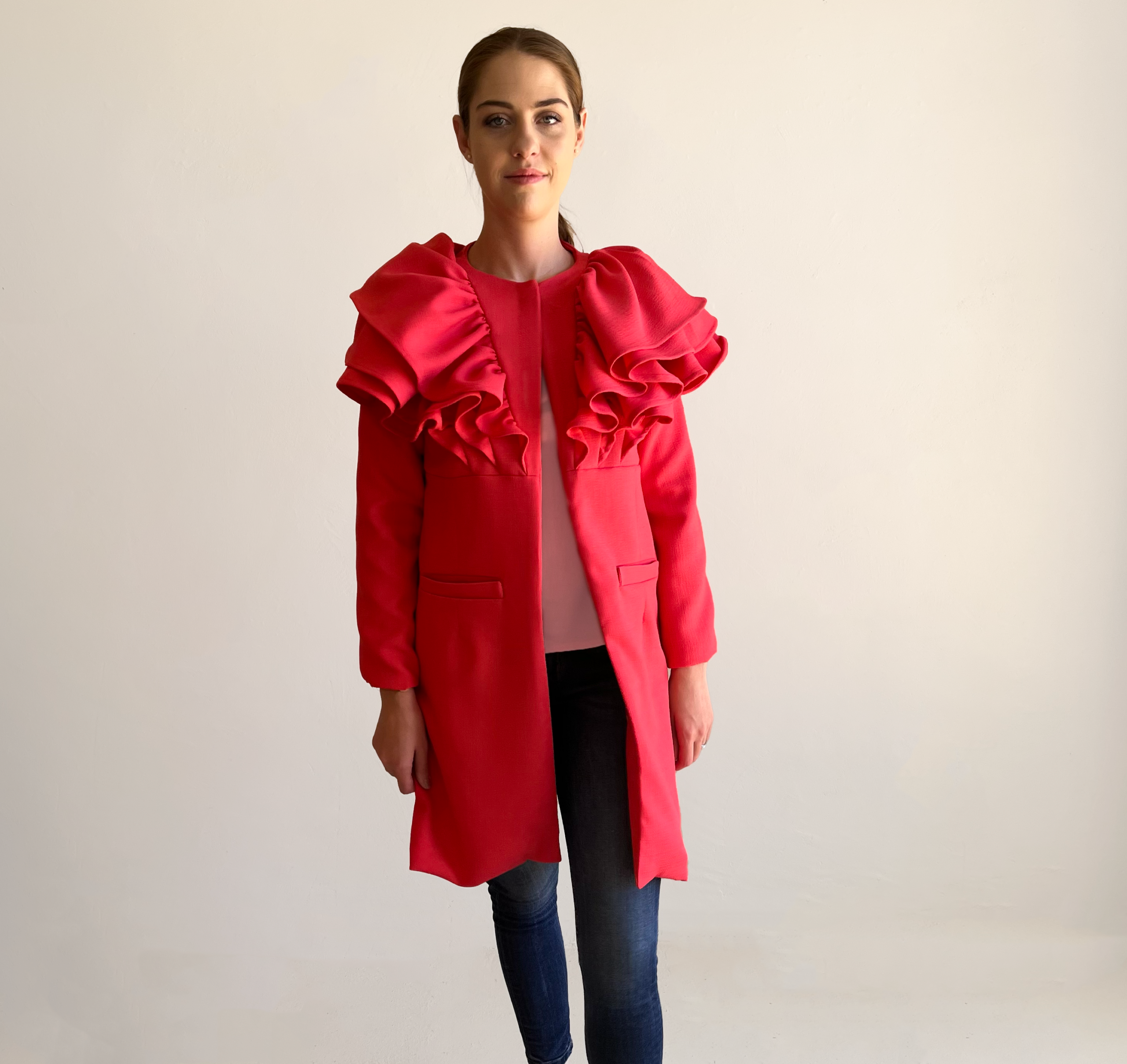 Epic Ruffle Coat PDF Sewing Pattern — Fully Lined, Statement Design | Sizes XXS–XXL - Image 4