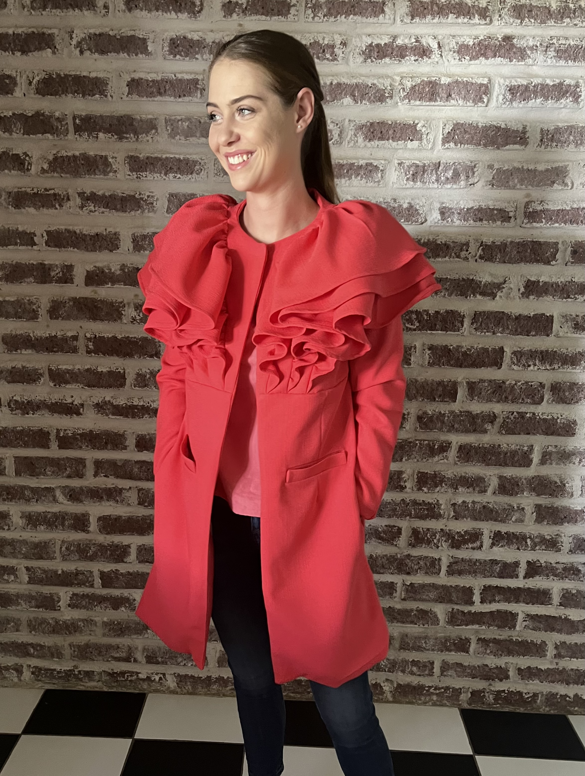 Epic Ruffle Coat PDF Sewing Pattern — Fully Lined, Statement Design | Sizes XXS–XXL - Image 5