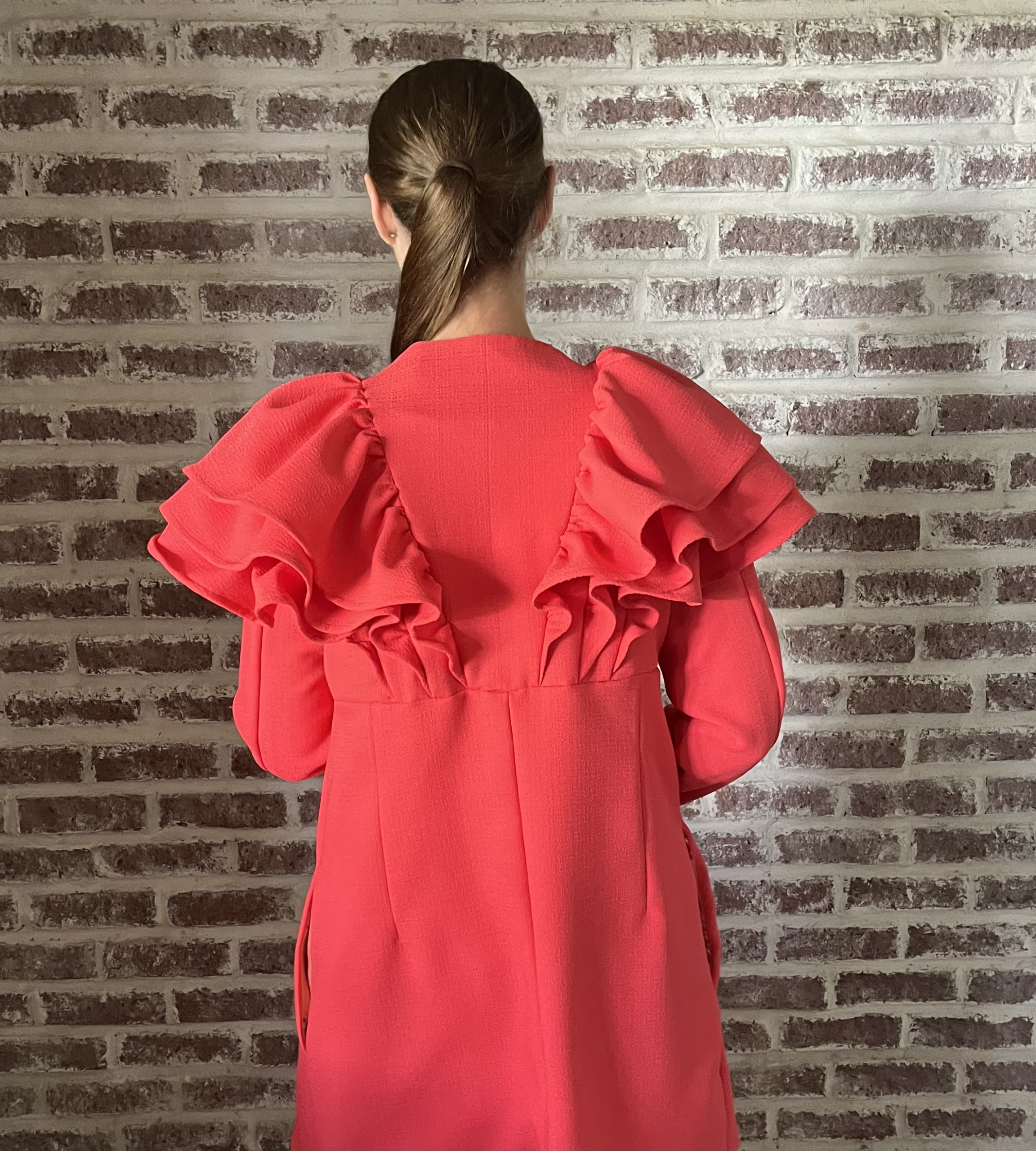 Epic Ruffle Coat PDF Sewing Pattern — Fully Lined, Statement Design | Sizes XXS–XXL - Image 9