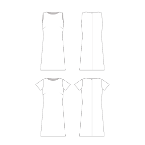 Simple Shift Dress PDF Sewing Pattern - Pattern Sewciety